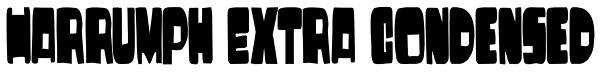 Harrumph Extra Condensed Font