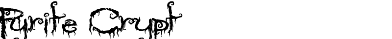 Pyrite Crypt Font