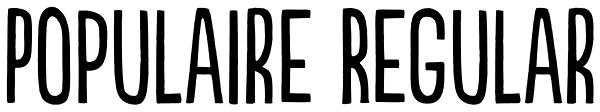 Populaire Regular Font