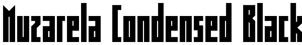 Muzarela Condensed Black Font