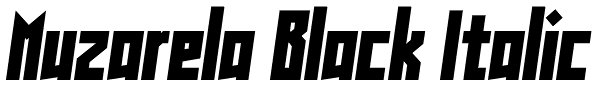 Muzarela Black Italic Font