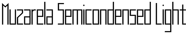 Muzarela Semicondensed Light Font