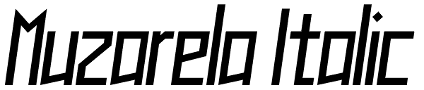 Muzarela Italic Font