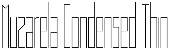 Muzarela Condensed Thin Font
