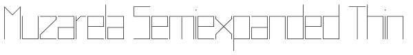 Muzarela Semiexpanded Thin Font