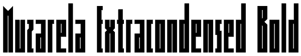 Muzarela Extracondensed Bold Font