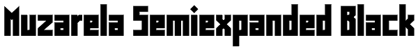 Muzarela Semiexpanded Black Font