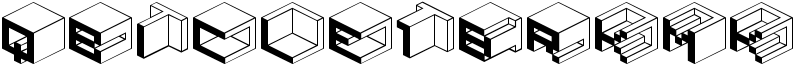 Qbicle1BRKMK Font
