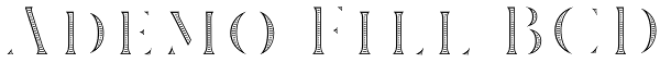 Ademo Fill BCD Font