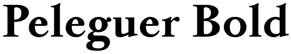 Peleguer Bold Font