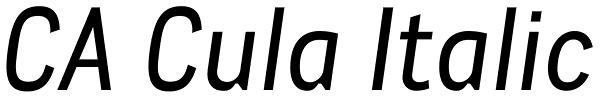 CA Cula Italic Font