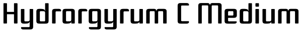 Hydrargyrum C Medium Font