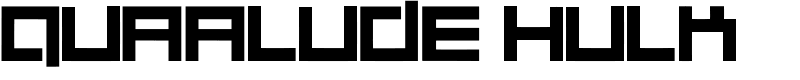 Quaalude hulk Font