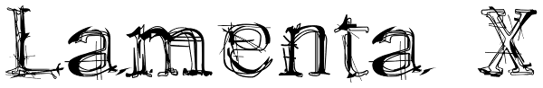 Lamenta X Font