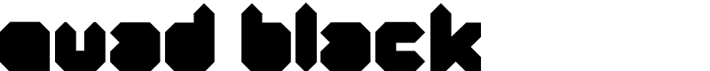 Quad Black Font