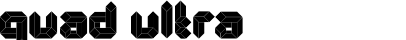 Quad Ultra Font