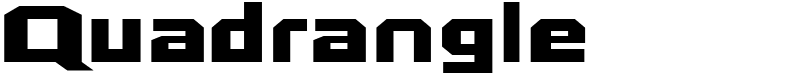 Quadrangle Font