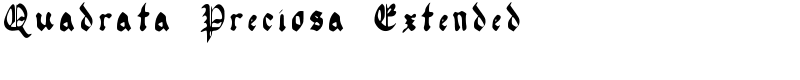 Quadrata Preciosa Extended Font