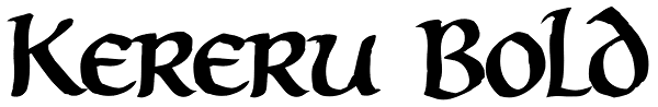 Kereru Bold Font