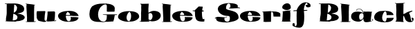 Blue Goblet Serif Black Font