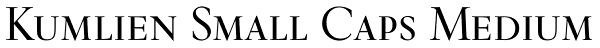 Kumlien Small Caps Medium Font