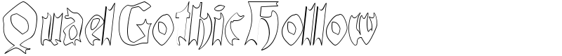 QuaelGothicHollow Font