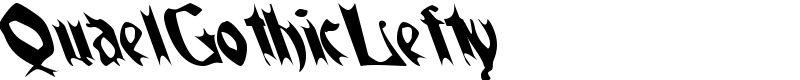 QuaelGothicLefty Font