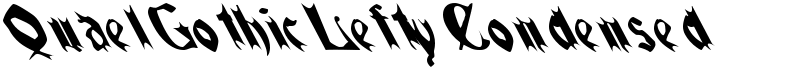 QuaelGothicLeftyCondensed Font
