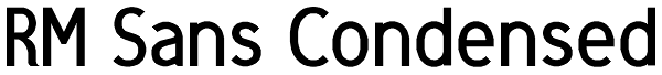 RM Sans Condensed Font