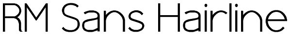 RM Sans Hairline Font