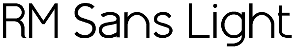 RM Sans Light Font