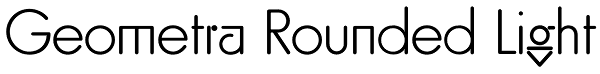 Geometra Rounded Light Font