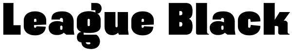 League Black Font