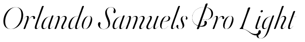 Orlando Samuels Pro Light Font