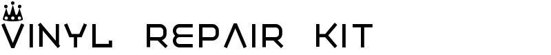 Vinyl repair kit Font