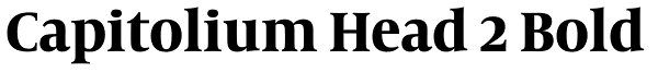 Capitolium Head 2 Bold Font