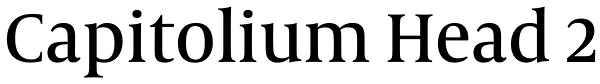 Capitolium Head 2 Font