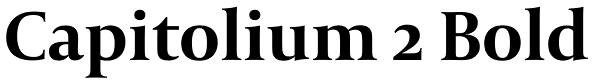 Capitolium 2 Bold Font