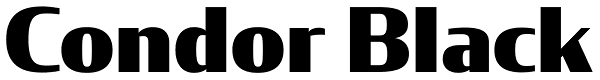 Condor Black Font