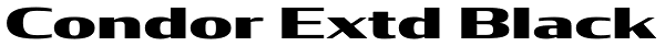 Condor Extd Black Font
