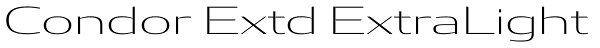 Condor Extd ExtraLight Font