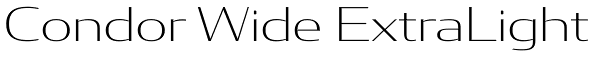 Condor Wide ExtraLight Font