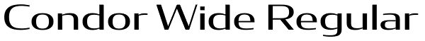 Condor Wide Regular Font