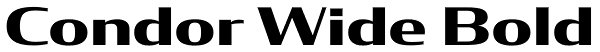 Condor Wide Bold Font