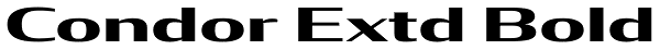 Condor Extd Bold Font