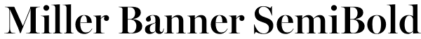 Miller Banner SemiBold Font