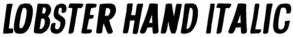 Lobster Hand Italic Font