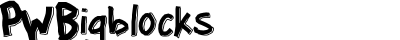 PWBigblocks Font