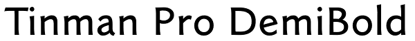 Tinman Pro DemiBold Font