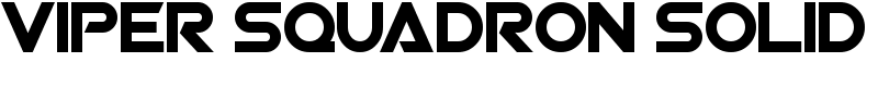 Viper Squadron Solid Font